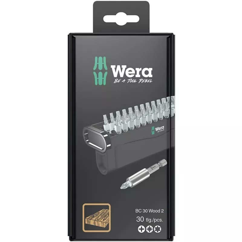 Wera 2 SB screwdriver bit 30 pcs Phillips Pozidriv