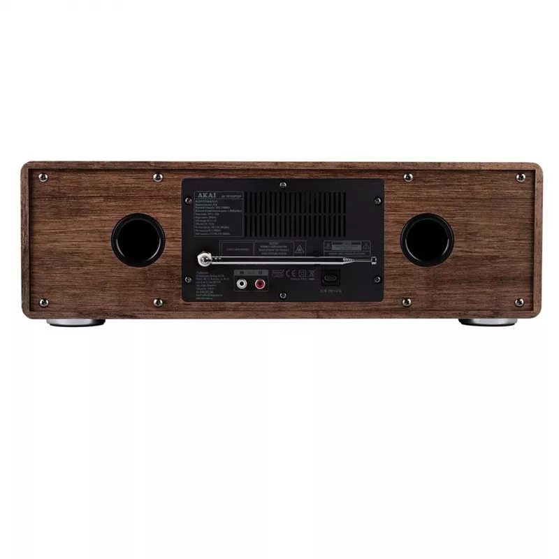 Micro hi-fi system AKAI AM-100 RHAPSODY — compact audio mini system with integrated amplifier and CD/USB playback