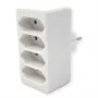 Power strip Bachmann 921.273 – 4× Euro sockets, white PVC