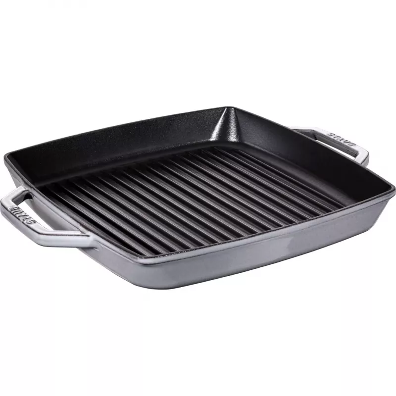 Grill Pan Staub 40511-785-0 33 cm Induction Graphite Grey