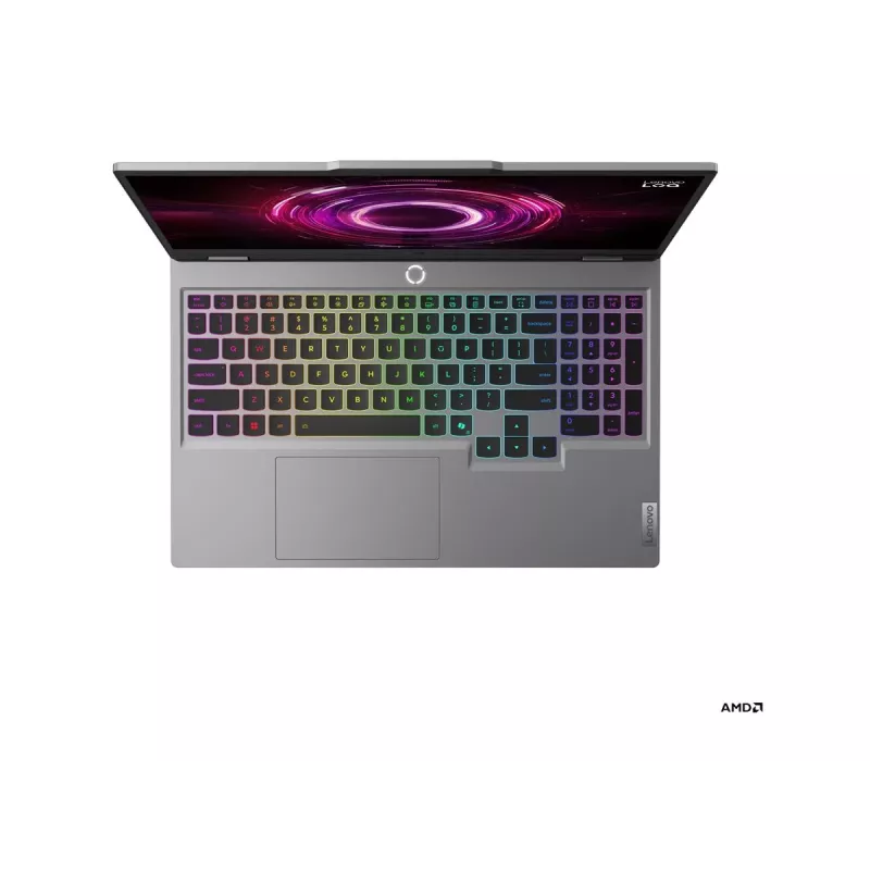 Laptop Lenovo LOQ Ryzen 5, 15.6 inch FHD IPS 144Hz, 16GB RAM, 512GB SSD, NVIDIA RTX 5050 8GB, Windows 11 Home (Luna Grey)