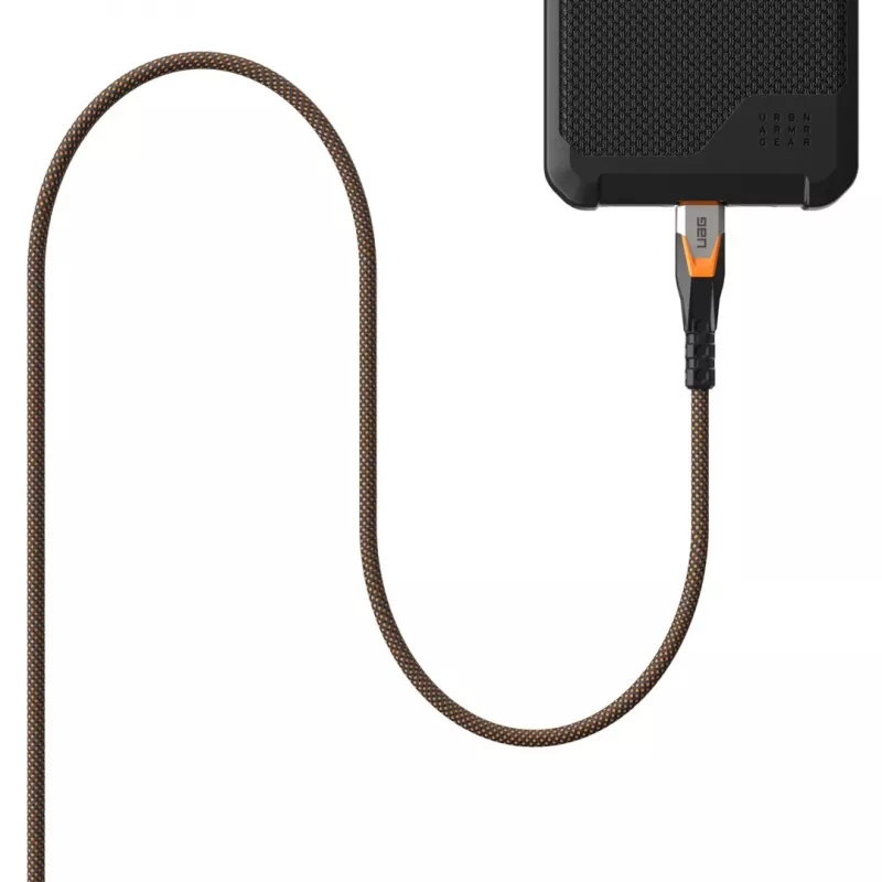 USB C to USB C cable C2G 9B4415114097 USB 3.2 Gen 2x2 0.75 m — Black/Orange