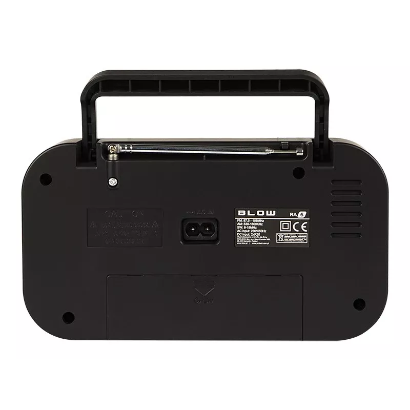 Portable analog radio BLOW RA6 AM/FM – battery-powered AM and FM reception, headphone jack