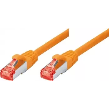 Tecline exertis Connect - Patch-Cable - RJ-45 (M) to RJ-45 (M) - 3 m - SSTP-Cable - CAT 6 - Halogen-Free - orange (71503A)