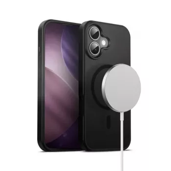 Crong Hybrid Frost MAG Cover Case for iPhone 17 Frosted Black