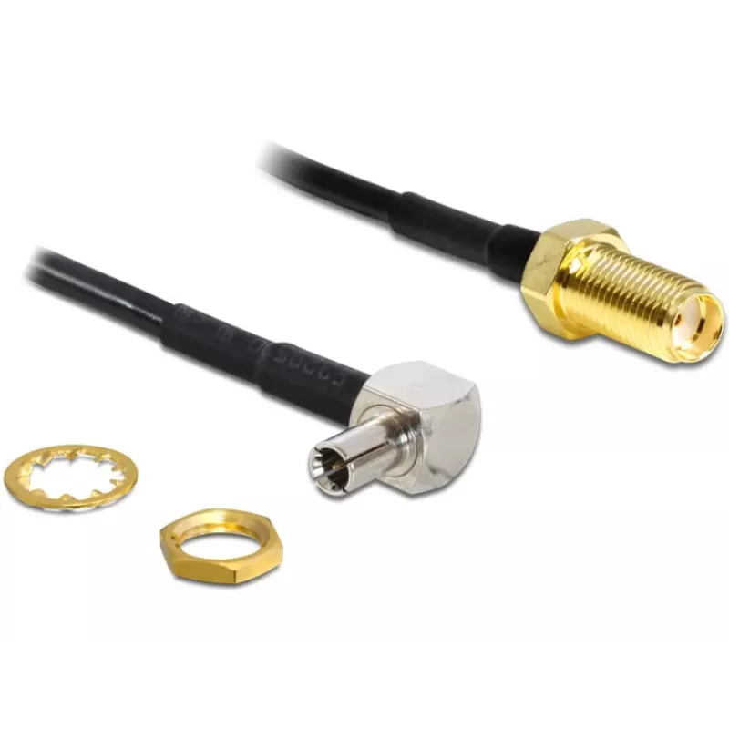 Coaxial Cable DeLOCK 88487 TS-9 SMA 1.45m Black