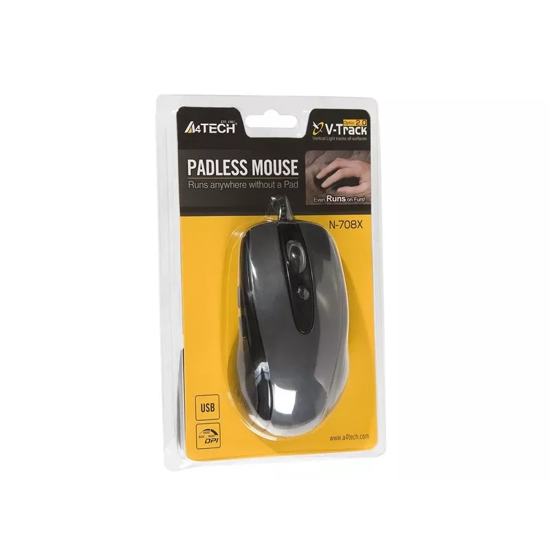 A4Tech N-708X mouse USB Type-A Optical 1600 DPI Right-hand