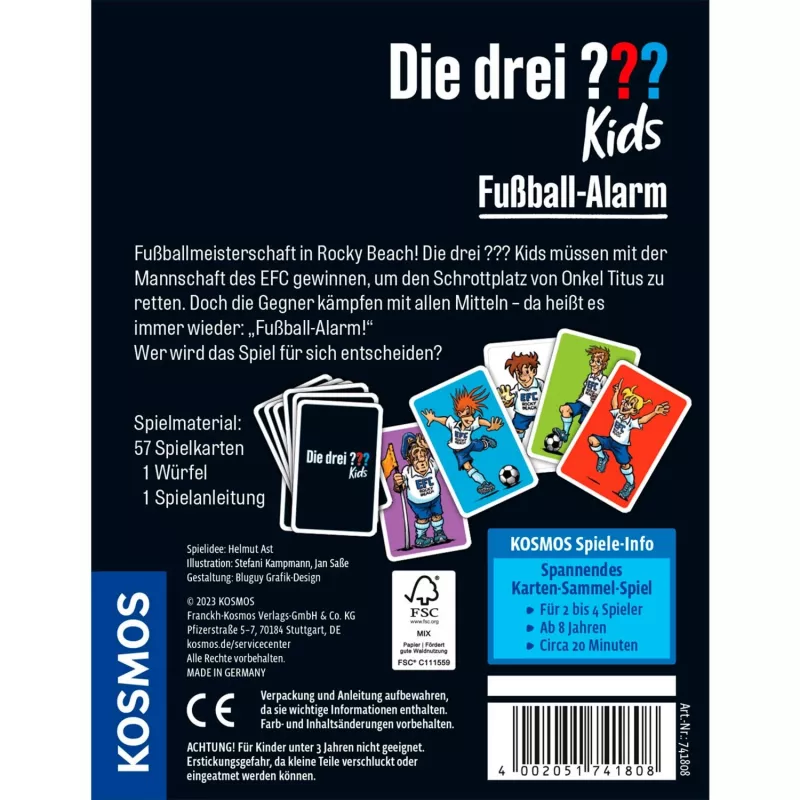 Die drei Kids - Football-Alarm, Card Game