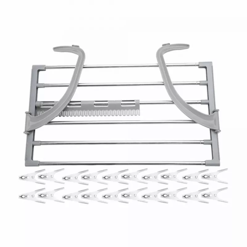 Attachable rack Jata HTEN2402 polypropylene and stainless steel foldable 58×32×4.7 cm
