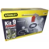Pneumatic tool kit STANLEY 9045718STN, 9-piece set, metal tools, spiral hose 5 m, max 20 bar