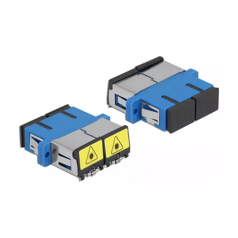 Optical Fiber Coupler DeLOCK 86893 SC Duplex Female to SC Duplex Female Blue