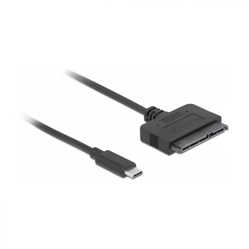 DeLOCK 63803 cable gender changer USB C 22-pin SATA Black 0.5m