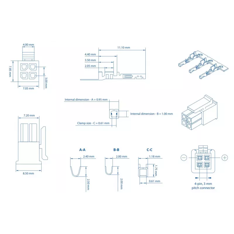 TELTONIKA NETWORKS 4-PIN plug with contact terminals