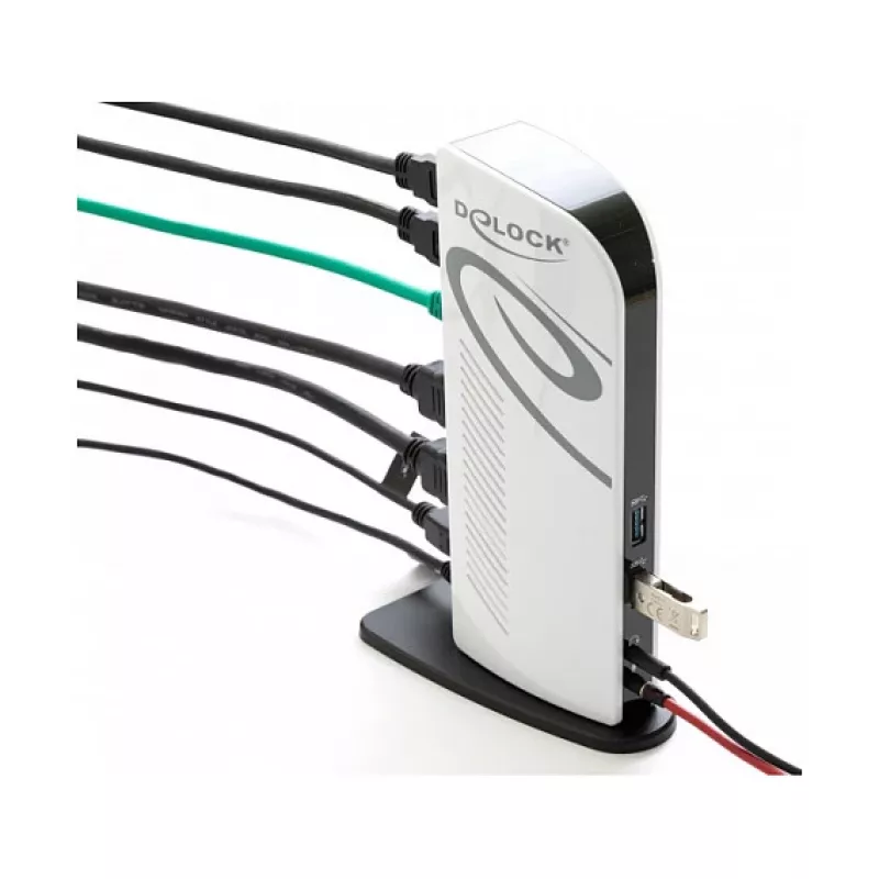 USB Docking Station DeLOCK 87771 Dual HDMI Full-HD USB 3.2 LAN Audio
