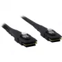 Inter-Tech - Internal SAS-Cable - Serial ATA 150/300/600 - 36 PIN 4iMini MultiLane to 36 PIN 4iMini MultiLane - 50 cm - latched - Black