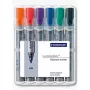 Marker Staedtler 356 WP6 6 pc(s) Black Blue Green Orange Red Violet