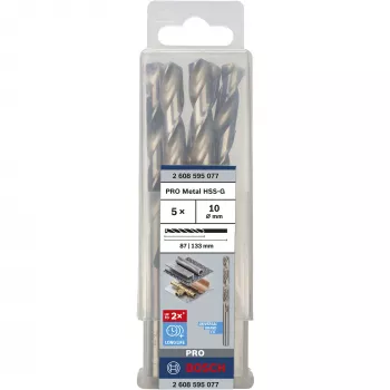 Drill bit set Bosch HSS-G 5 pcs 1 cm diameter