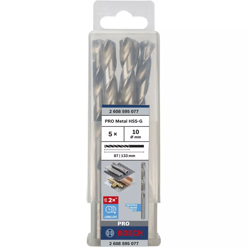 Drill bit set Bosch HSS-G 5 pcs 1 cm diameter