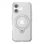 Phone case Torras Ostand Spin for iPhone 16 Plus, transparent protective shell