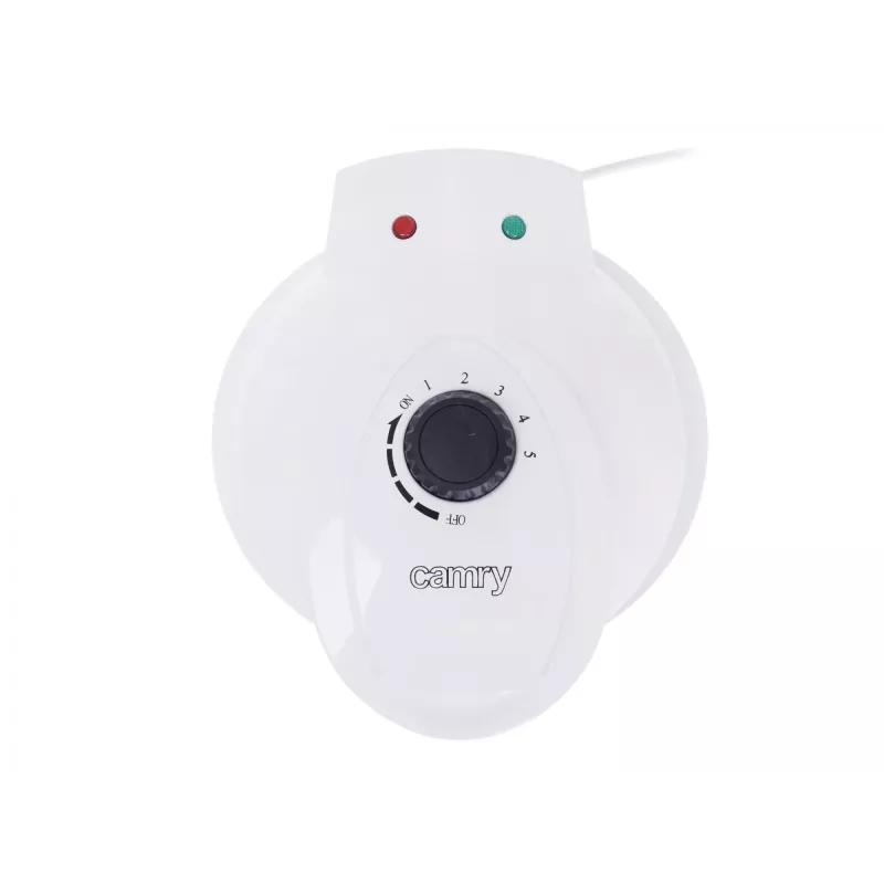 Camry | Waffle maker | CR 3022 | 1000 W | Number of pastry 5 | Heart shaped | White
