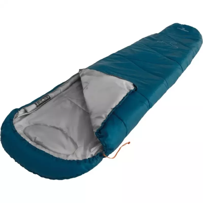 Easy Camp Starling Mummy Blue 8°C | Sleeping Bag | 210 x 75 x 50 cm | -5 to 12 °C | Two-way open-end, autolock