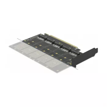 DeLOCK PCI Express x16 Card to 5 x internal M.2 Key B / SATA