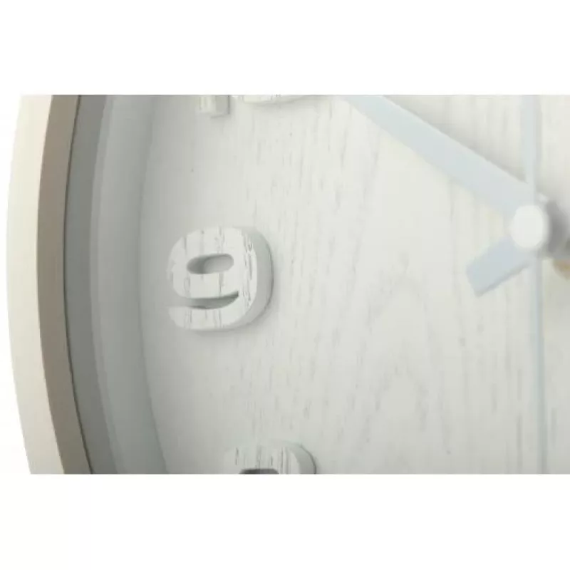 NeXtime klok 5192wi Wood Wood Small 22x20 cm, Wall, White