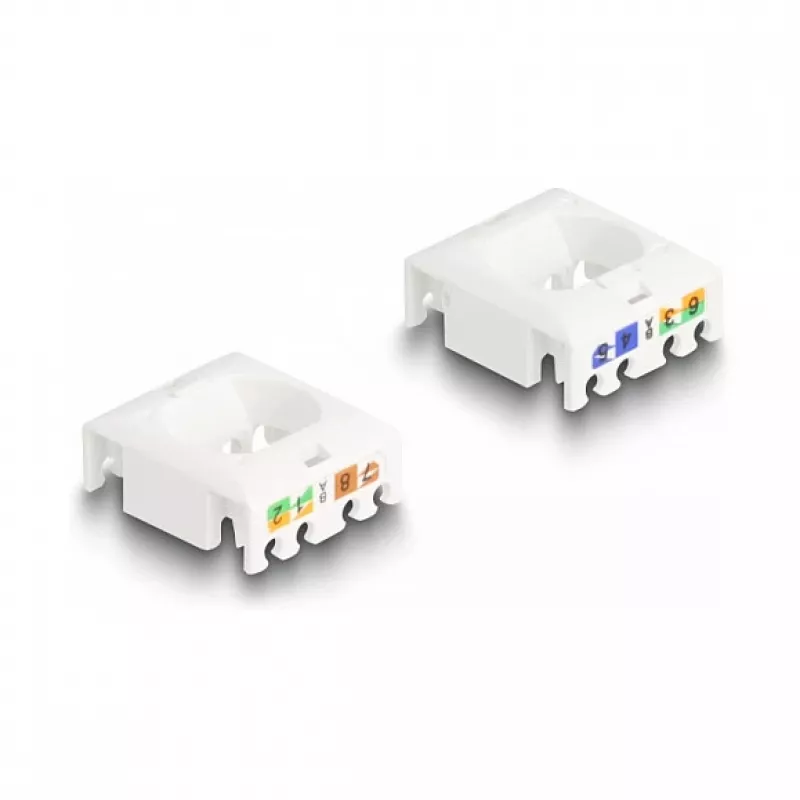 DeLOCK Keystone Module RJ45 jack to LSA Cat.6A STP with locking clip