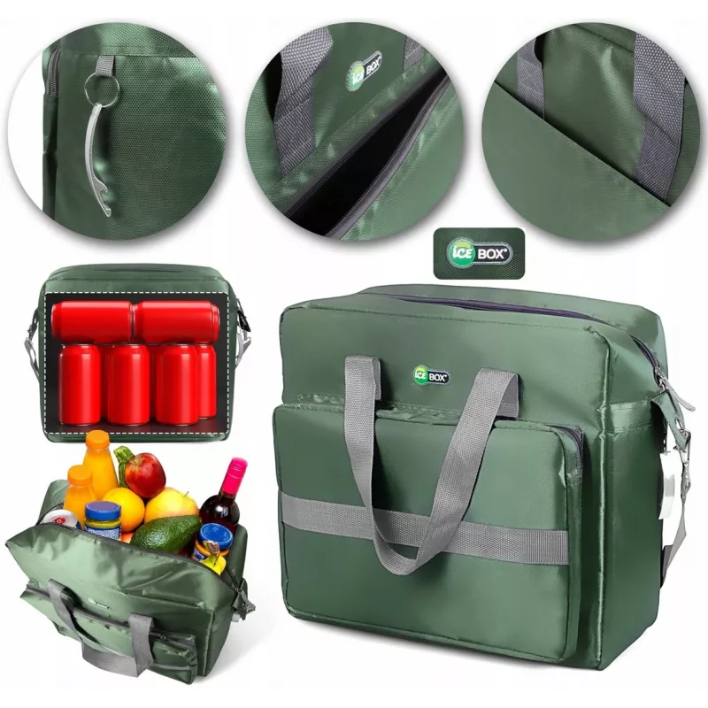 Thermal Bag PROMIS TL30, 30 L Cooler Bag, Polyester, Zipper Closure, Handles