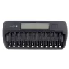 Battery charger everActive NC-1200 — universal 12-battery charger for AA/AAA, 12 V input, black