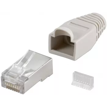RJ45 Plug Goobay CAT 5e STP Shielded with Strain-relief Boot