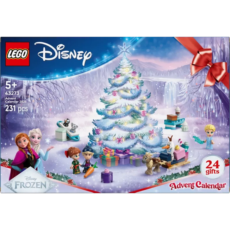 Construction toy LEGO Disney Frozen Advent Calendar 2025 set 43273 — 231 pieces, 4 minifigures, age 5+