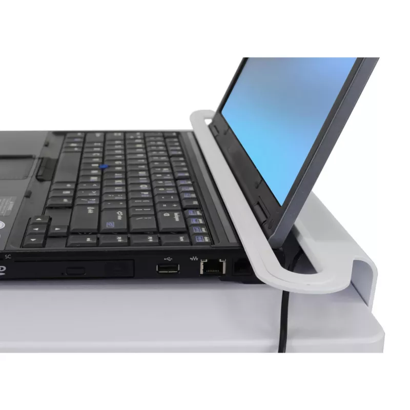 Ergotron StyleView Laptop Cart, SV10 - Cart for Notebook - medizinisch - Metal - White, Aluminium - Screen Size: to 43,2 cm (to 43,20cm (17)) (SV10-1100-0)