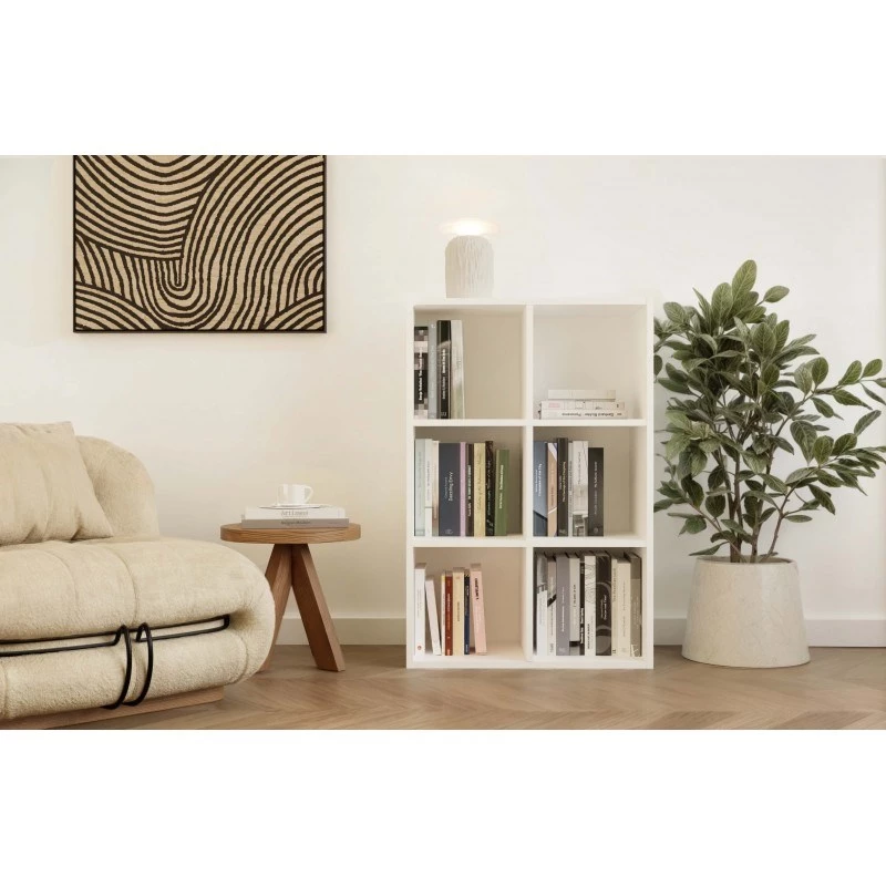 MALAX MINI 2X3 WHITE BOOKCASE
