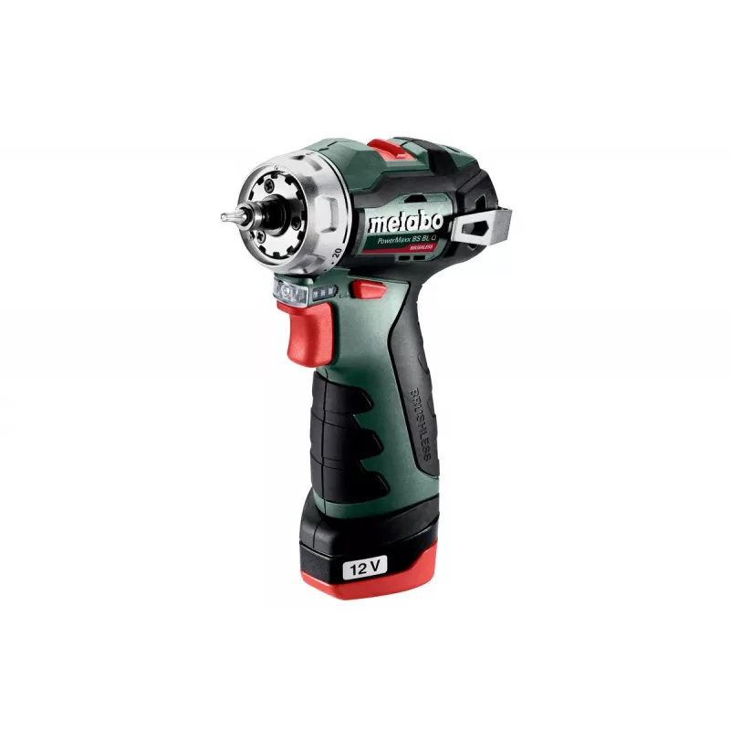 Pistol Grip Drill Metabo PowerMaxx BS BL Q, 12V, 2Ah, 1500 RPM, 900g