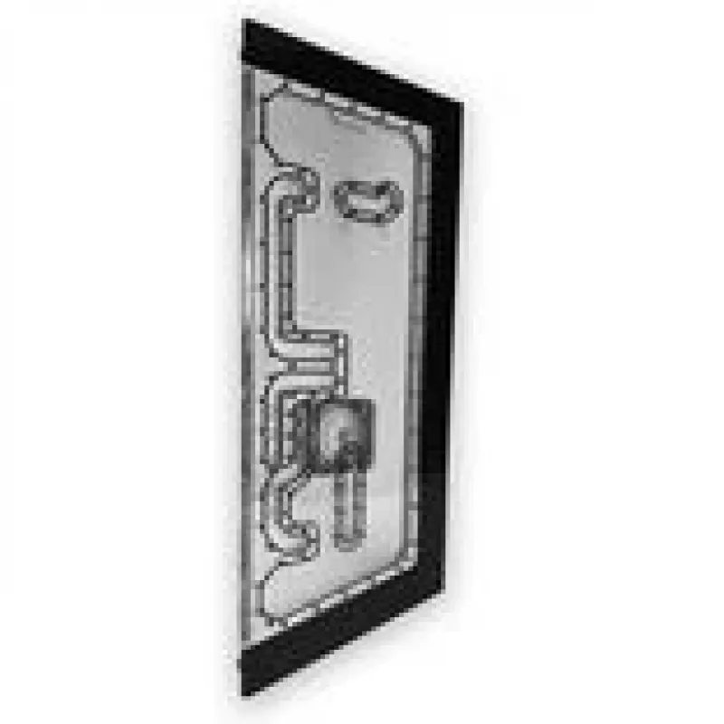 Stealkey Customs Distroplate NV7 D-RGB white – Distroplate for PC water cooling, model NV7, D-RGB lighting, white finish