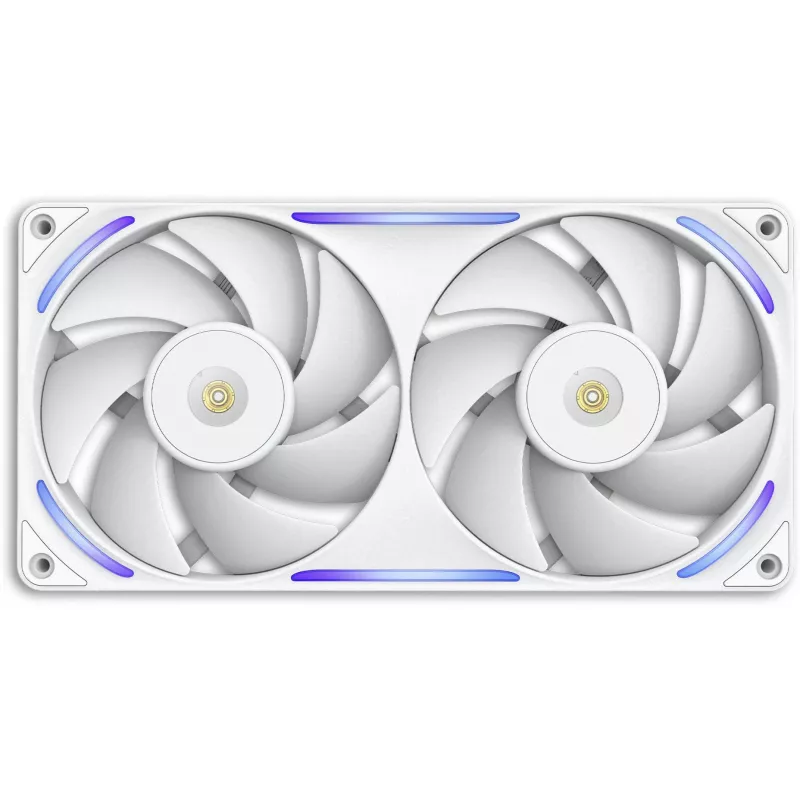 NZXT F280X RGB 140mm ARGB Case Fans - White, 2-Pack