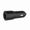 Car mobile device charger Gembird TA-UC-AC2PDQC38-CAR-01, USB-C, 38W, 12–24V, black