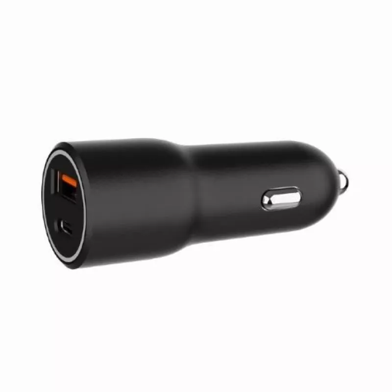 Car mobile device charger Gembird TA-UC-AC2PDQC38-CAR-01, USB-C, 38W, 12–24V, black