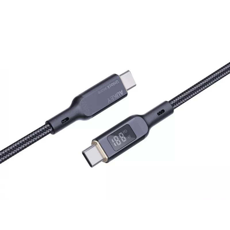 AUKEY CB-MCC102 USB Cable 1.8m USB C Black 480 Gbit/s