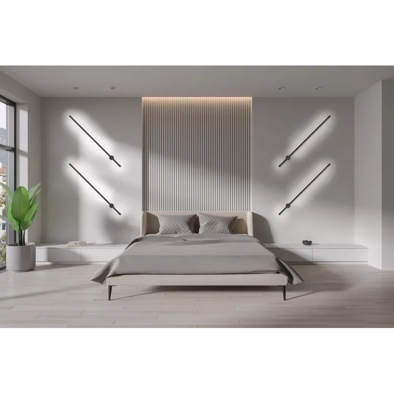 Activejet LED wall lamp AJE-HILTON Black NW