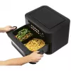 ProfiCook PC-FR 1313 H double hot air fryer, 10 L, 2400 W, black/stainless steel