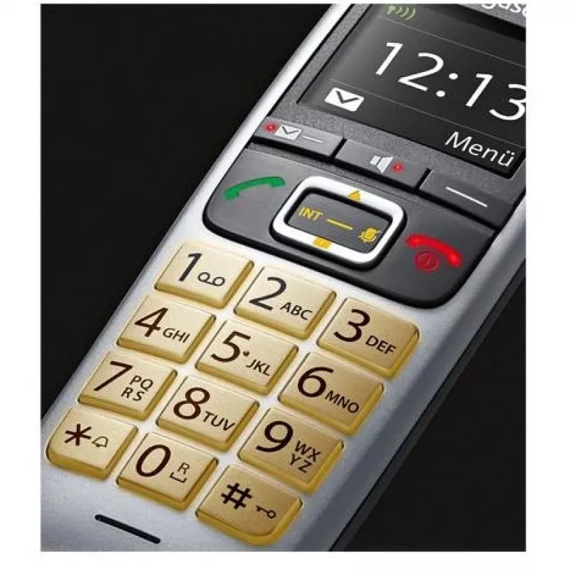 Gigaset E560 telephone DECT telephone Caller ID Black, Silver