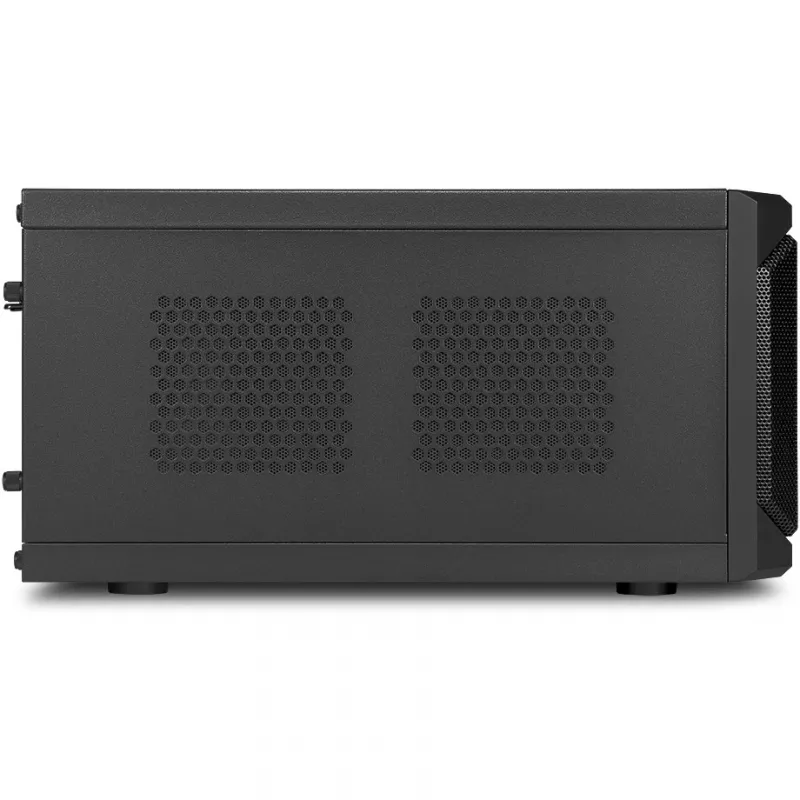 Sharkoon QB One Schwarz - Midi/Minitower ITX, Mini-ITX 3,5 - PC-/Server Netzteil Kühler - USB, USB 2.0, USB 3.0