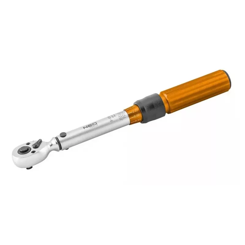 Neo Tools 1/4 bi-directional torque wrench, 5-25NM, set of 21 pcs.