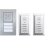 Intercom wired complete set for 2-family house Gira model 049544, aluminum