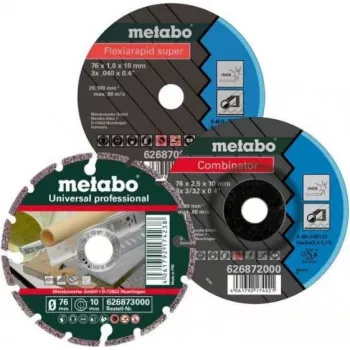 Cutting disc set Metabo 626879000 — 3 pieces, 76 mm diameter