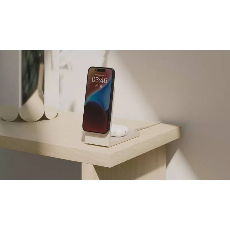 Native Union Rise 2-In-1 Qi2 Wireless Charger Sandstone