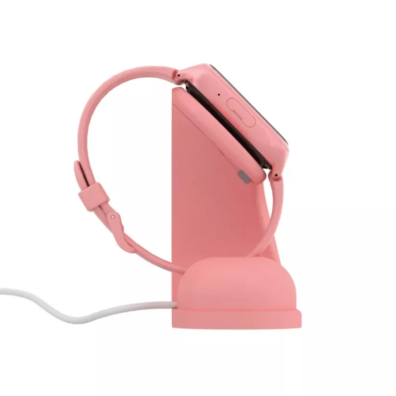 Charging stand Stelio ST-CHS01-PK Junior pink – USB charging dock for phones and tablets, single-port, compact