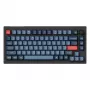 Keychron V1 Max Keyboard Universal USB RF Wireless Bluetooth Black Grey 75% Mechanical